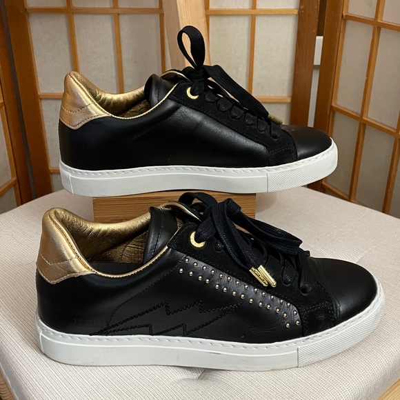 Zadig & Voltaire ZV1747 Studded Sneakers US 7 / EU 38 - Picture 5 of 17